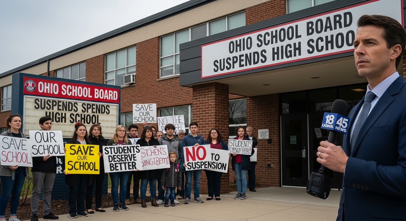 ohio school board suspends high school